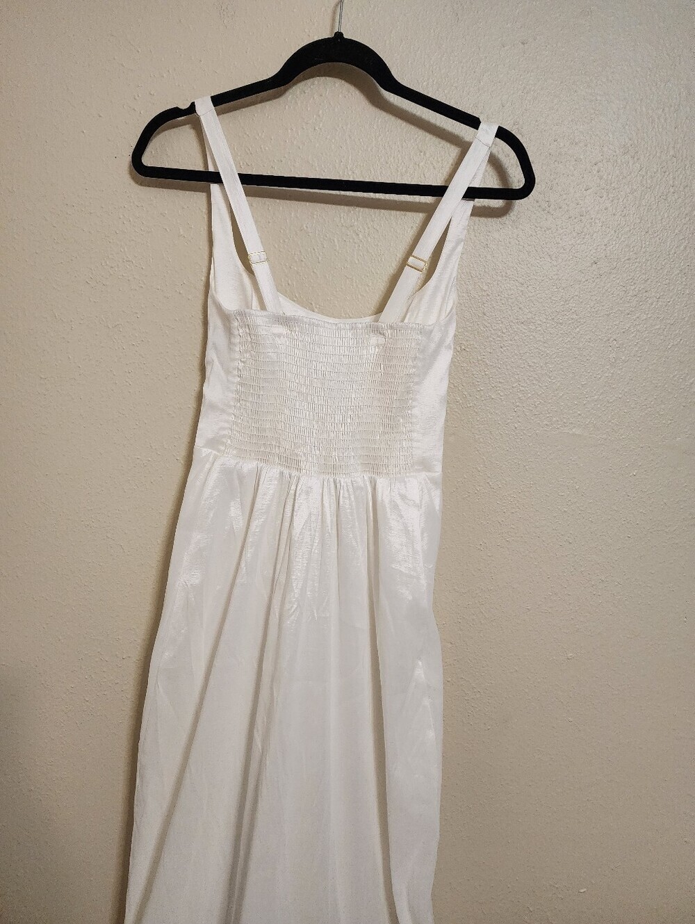Show Me Your MuMu Rebecca Midi White Taffeta Dress S Wedding Bridal Party Formal - Picture 7 of 9